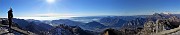 70 Panoramica ad ampio raggio dal Resegone ad ovest verso Lecco,  laghi, monti, colli e pianura